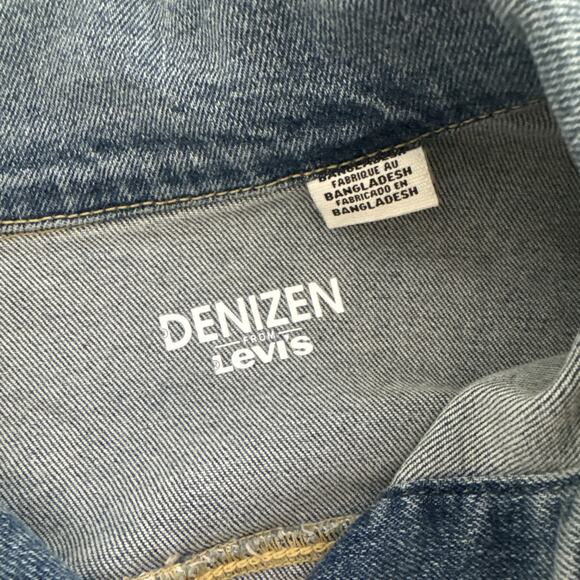 Denizen from Levi's Women's Denim Jean Jacket Small Classic Medium Wash Trucker - Picture 3 of 10